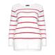 PERSONA BY MARINA RINALDI PURE COTTON stripe SWEATER with split sides