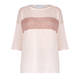 MARINA RINALDI LINEN BLEND SWEATER PINK 