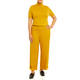 Marina Rinaldi Wide Leg Viscose Blend Trousers Ochre