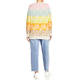 Marina Rinaldi Pure Cotton Sweater Pastel Rainbow