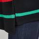 MARINA RINALDI LUREX black STRIPE SWEATER
