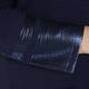 Marina Rinaldi RIBBED ROUND NECK SWEATER with METALLIC CUFF