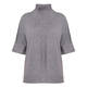 Marina Rinaldi High-Neck Short Sleeve Sweater Grey