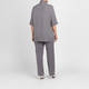 Marina Rinaldi High-Neck Short Sleeve Sweater Grey