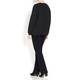 MARINA RINALDI EMBROIDERED FLOWER SEQUIN SWEATER