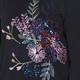 MARINA RINALDI EMBROIDERED FLOWER SEQUIN SWEATER