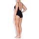 Marina Rinaldi black swimsuit with lace-up bust