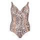 MARINA RINALDI LEOPARD PRINT ONE PIECE BATHING SUIT