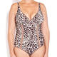 MARINA RINALDI LEOPARD PRINT ONE PIECE BATHING SUIT