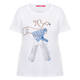 Marina Rinaldi Cotton Graphic T-shirt White