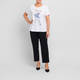 Marina Rinaldi Cotton Graphic T-shirt White