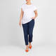 Marina Rinaldi Cap Sleeve T-Shirt White 