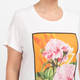 Marina Rinaldi Floral Graphic Print T-Shirt Off-White 