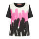 Marina Rinaldi Printed T-Shirt Black and Pink