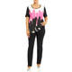 Marina Rinaldi Printed T-Shirt Black and Pink
