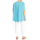 Marina Rinaldi Jersey and Poplin T-Shirt Turquoise