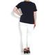 Marina Rinaldi navy jersey T-SHIRT