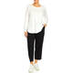 Marina Rinaldi Pure Cotton Long Sleeve T-Shirt White 