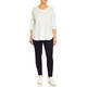 Marina Rinaldi Pure Cotton Long Sleeve T-Shirt White 