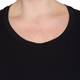 MARINA RINALDI BLACK ROUND NECK LONG SLEEVE TOP