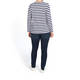 MARINA RINALDI STRIPE LUREX TOP 