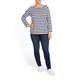 MARINA RINALDI STRIPE LUREX TOP 