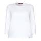 Marina Rinaldi white jersey long sleeve TOP