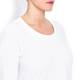 Marina Rinaldi white jersey long sleeve TOP