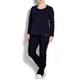 Marina Rinaldi navy jersey long sleeve top