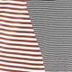 MARINA RINALDI STRETCH JERSEY STRIPE TOP