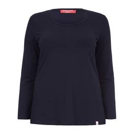 MARINA RINALDI long sleeve navy TOP - Plus Size Collection