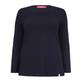 MARINA RINALDI long sleeve navy TOP