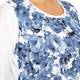 Marina Rinaldi china blue rose print top