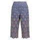 Marina Rinaldi Embroidered Trousers Blue 