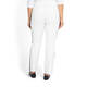 MARINA RINALDI HORIZONTAL STRIPE FRONT TROUSERS