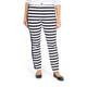 MARINA RINALDI HORIZONTAL STRIPE FRONT TROUSERS