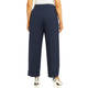 Marina Rinaldi Wide Leg Viscose Blend Trousers Navy 