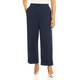 Marina Rinaldi Wide Leg Viscose Blend Trousers Navy 