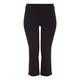 MARINA RINALDI BLACK FLARED ANKLE GRAZER TROUSER 