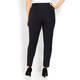 MARINA RINALDI BLACK TROUSER FRONT SLIT HEM