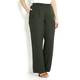 MARINA RINALDI dark green linen TROUSERS