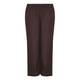 MARINA RINALDI chocolate linen TROUSERS