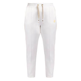 Marina Rinaldi Lurex Trim Jersey Jogging Trousers Cream - Plus Size Collection