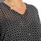 MARINA RINALDI Collarless black tunic blouse