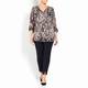 MARINA RINALDI PAISLEY GEORGETTE TUNIC