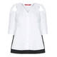 MARINA RINALDI PURE COTTON COLD SHOULDER TUNIC