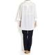 MARINA RINALDI white linen collared TUNIC