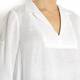 MARINA RINALDI white linen collared TUNIC