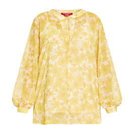 Marina Rinaldi Floral Georgette Tunic Yellow - Plus Size Collection