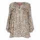 MARINA RINALDI ANIMAL PRINT CHIFFON TUNIC 